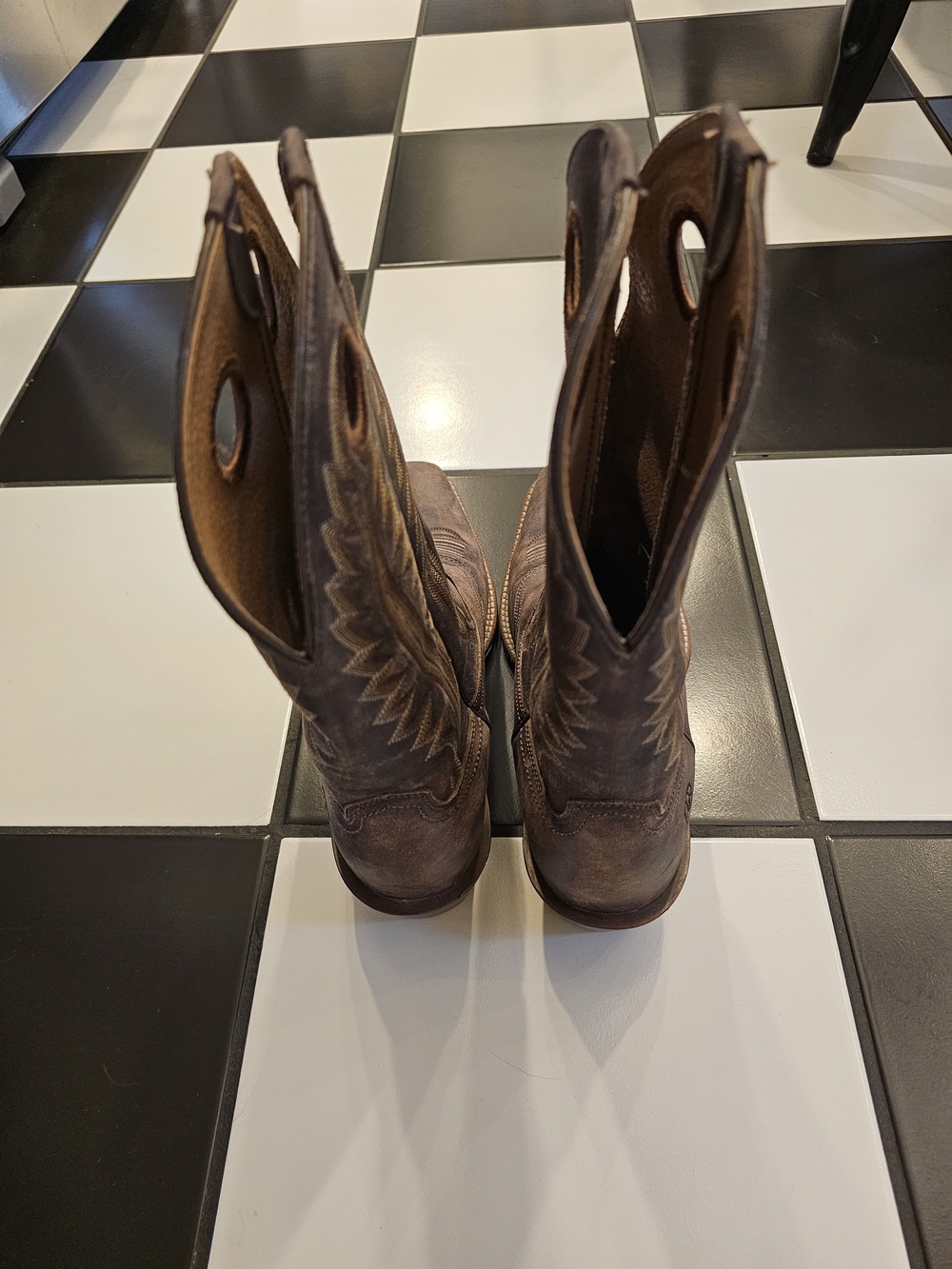 Ariat Men's Brown Western Pull-On Cowboy Boots - Picture 6 of 8
